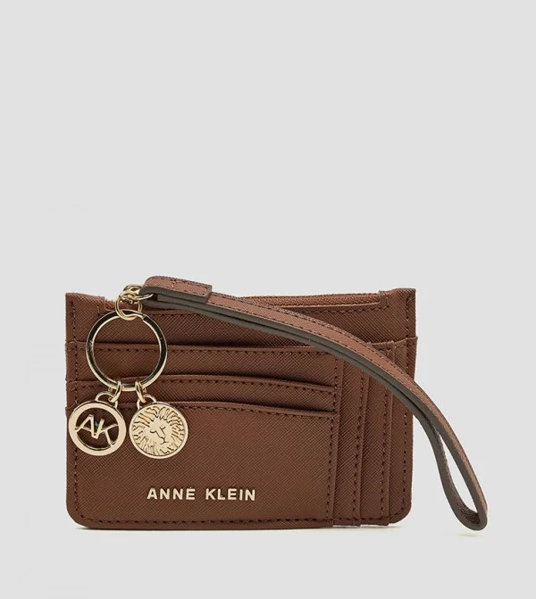 ANNE KLEIN Anne Klein Logo Detail Zippered Wallet